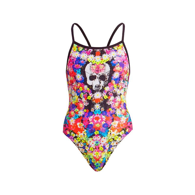 Funkita - Skull Garden - Girls Single Strap One Piece