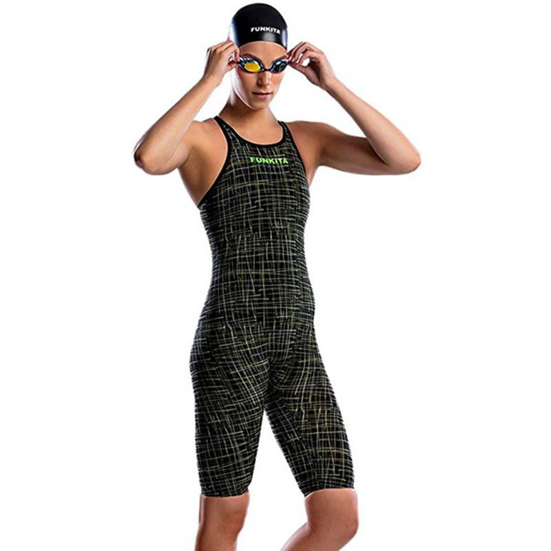 Funkita - Slasher Green - Apex Stealth Free Back Kneeskin Performance Suit