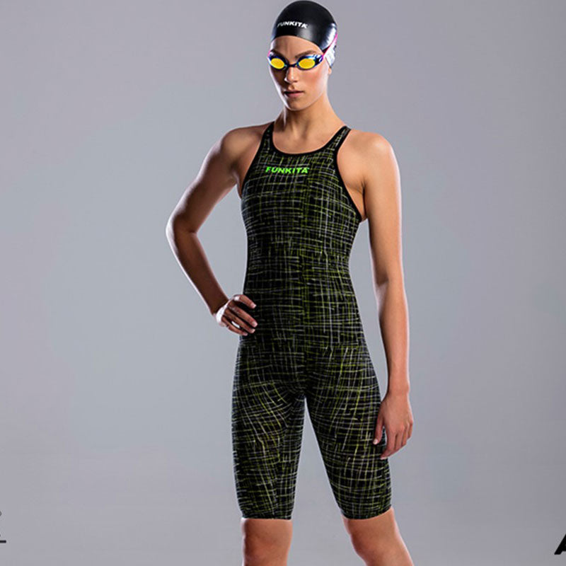 Funkita - Slasher Green - Apex Stealth Free Back Kneeskin Performance Suit