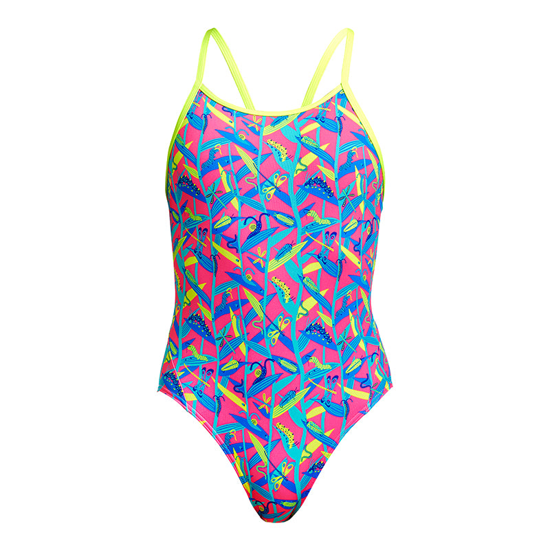 Funkita - Slug Hugs - Girls Eco Diamond Back One Piece
