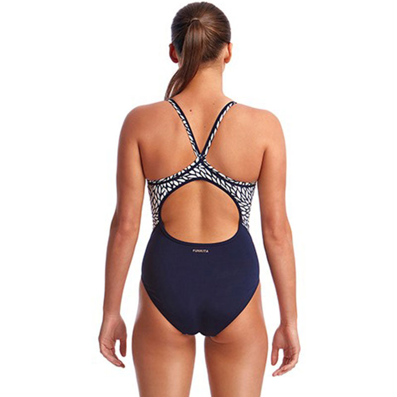 Funkita - Snow Leaf - Ladies Diamond Back One Piece