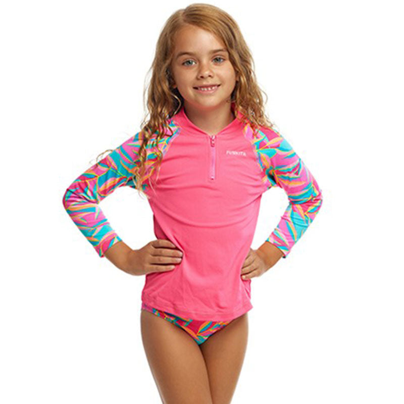 Funkita - Snuggle Pie - Toddler Girls Zippy Rash Vest
