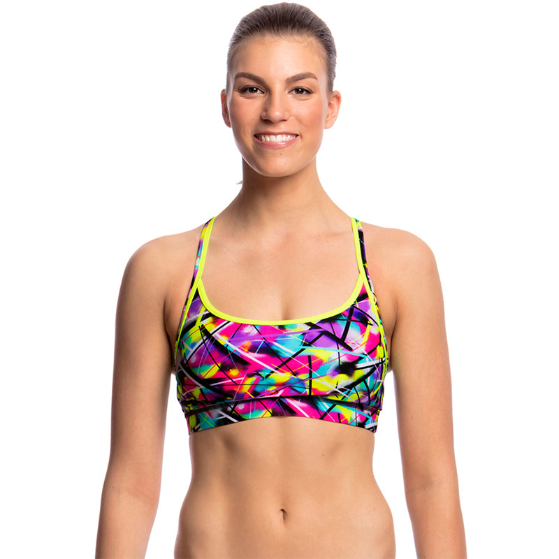 Funkita - Spray On - Ladies Bikini Sports Top
