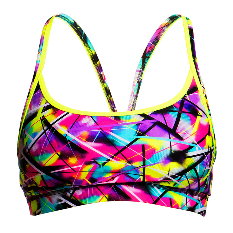 Funkita - Spray On - Ladies Bikini Sports Top