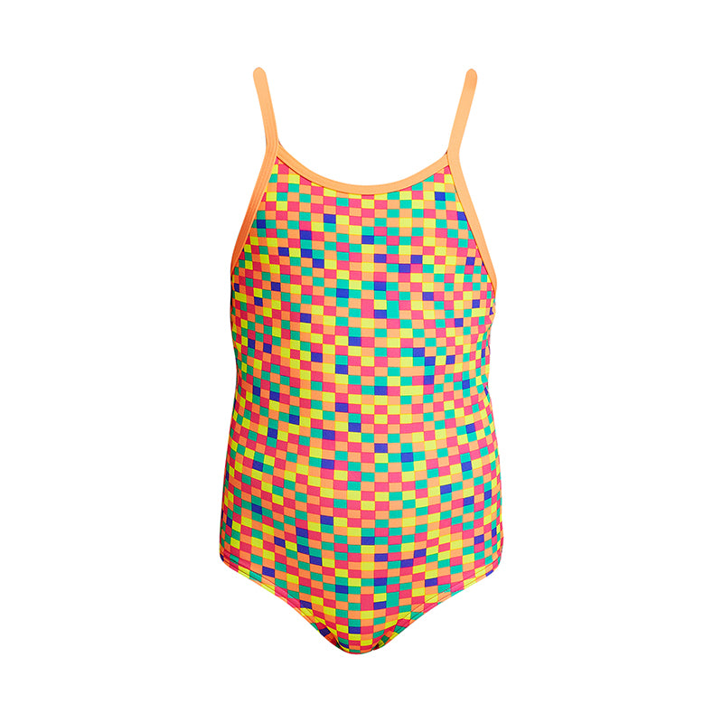 Funkita - Square Stare - Toddlers Girls Printed One Piece