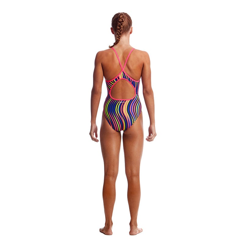Funkita - Squiggle Piggle - Girls Diamond Back One Piece