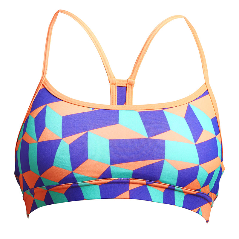 Funkita - Stacked Candy - Ladies Swim Crop Top