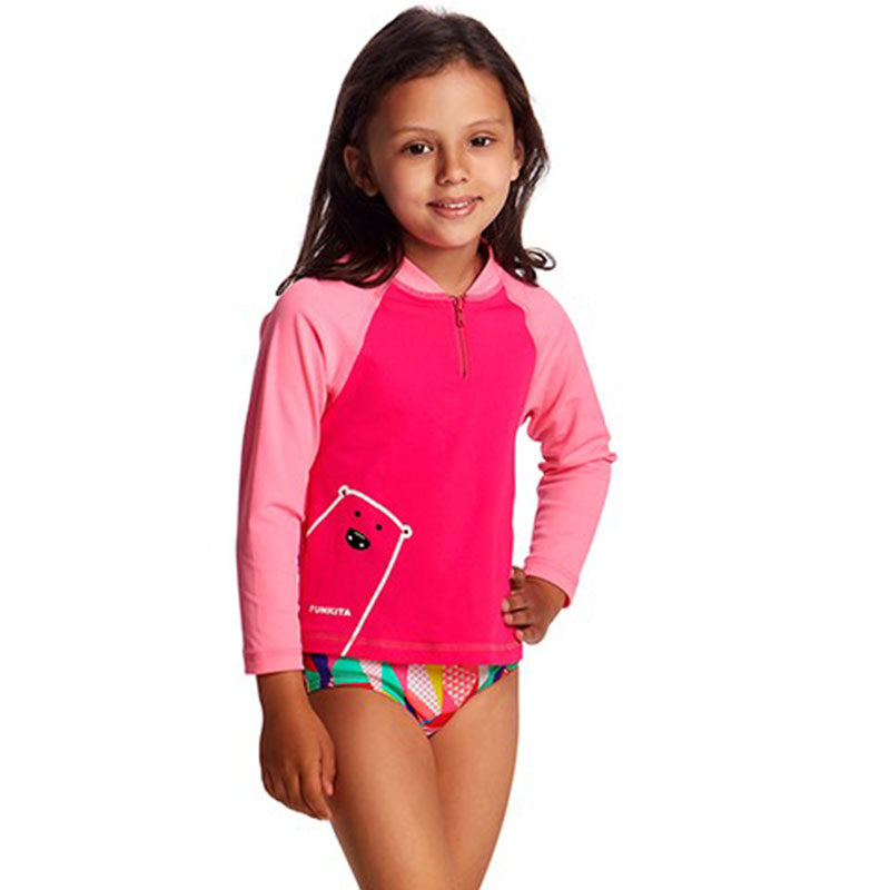 Funkita - Stare Bare - Toddler Girls Zippy Rash Vest