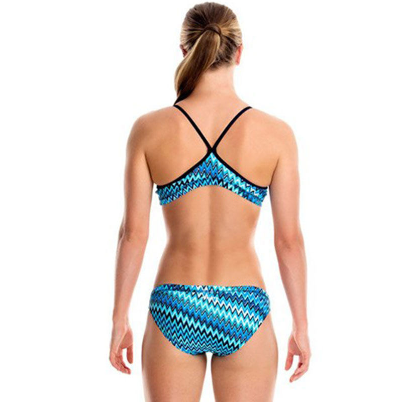 Funkita - Static Blur - Girls Racerback Two Piece