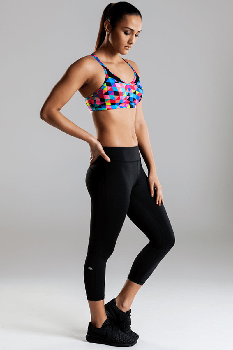 Funkita - Black - Ladies Electric Runner 3/4 Tight