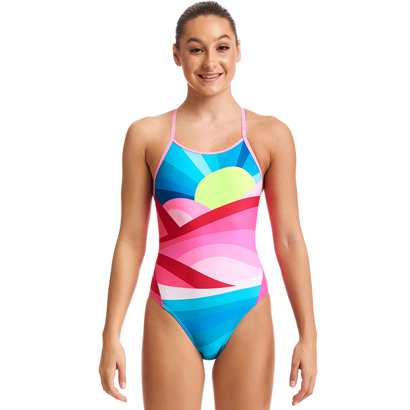 Funkita - Summit Sunset - Girls Diamond Back One Piece