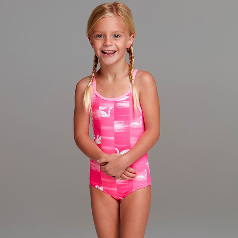 Funkita - Swan Lake - Toddler Girls Printed One Piece