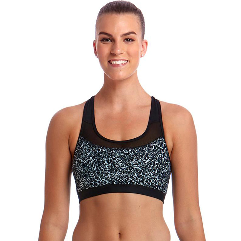 Funkita - Swept Away - Ladies Racerback Crop Top