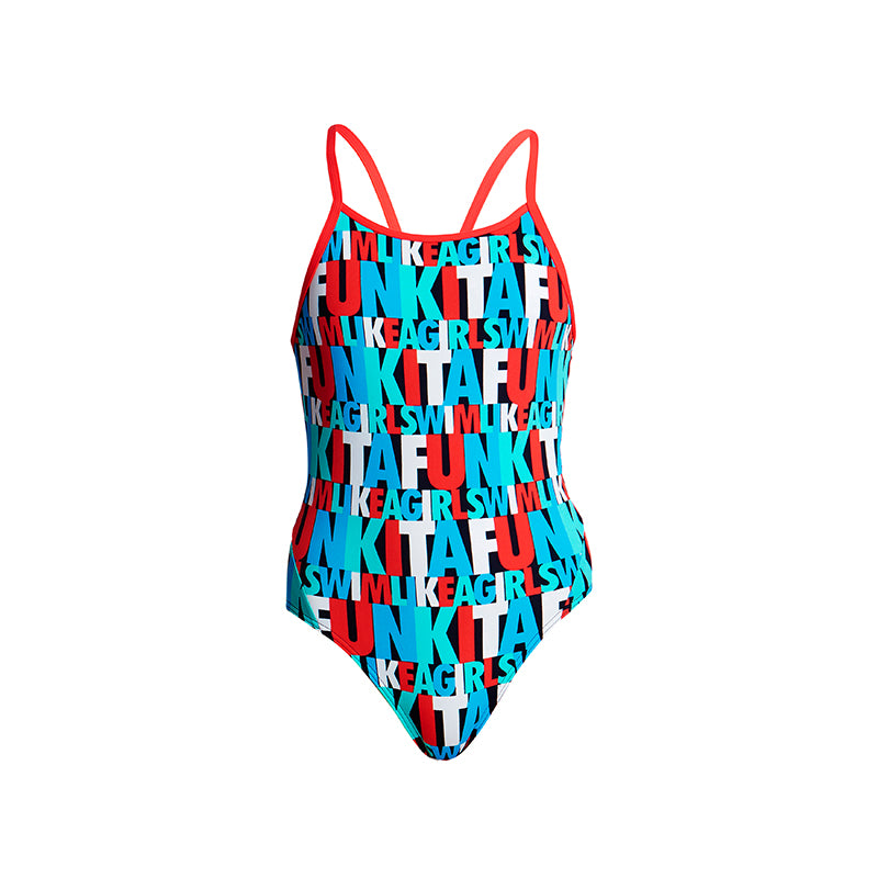Funkita - Swim Squad - Girls Diamond Back One Piece