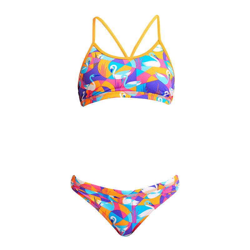 Funkita - Swim Swan - Girls Eco Racerback Two Piece