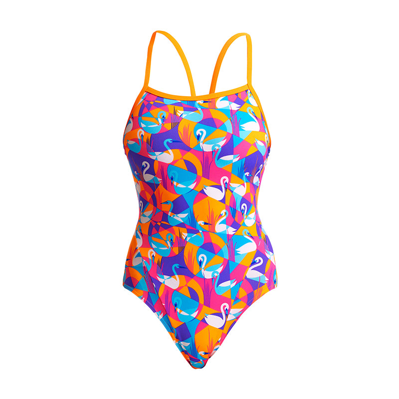 Funkita - Swim Swan - Ladies Eco Single Strap One Piece