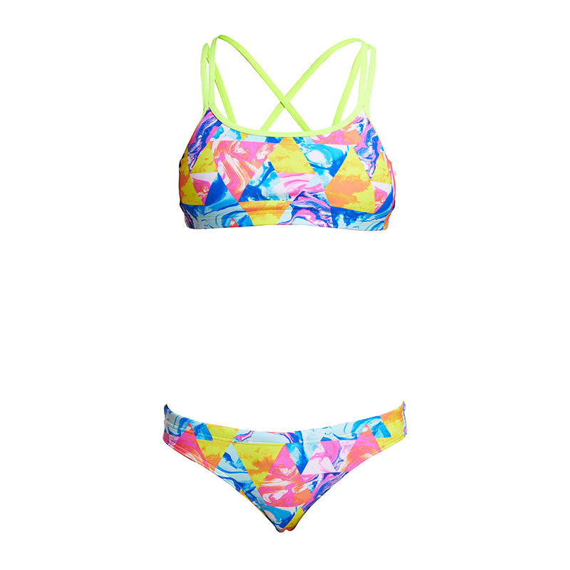 Funkita - Swirl Stopper - Girls Criss Cross Two Piece