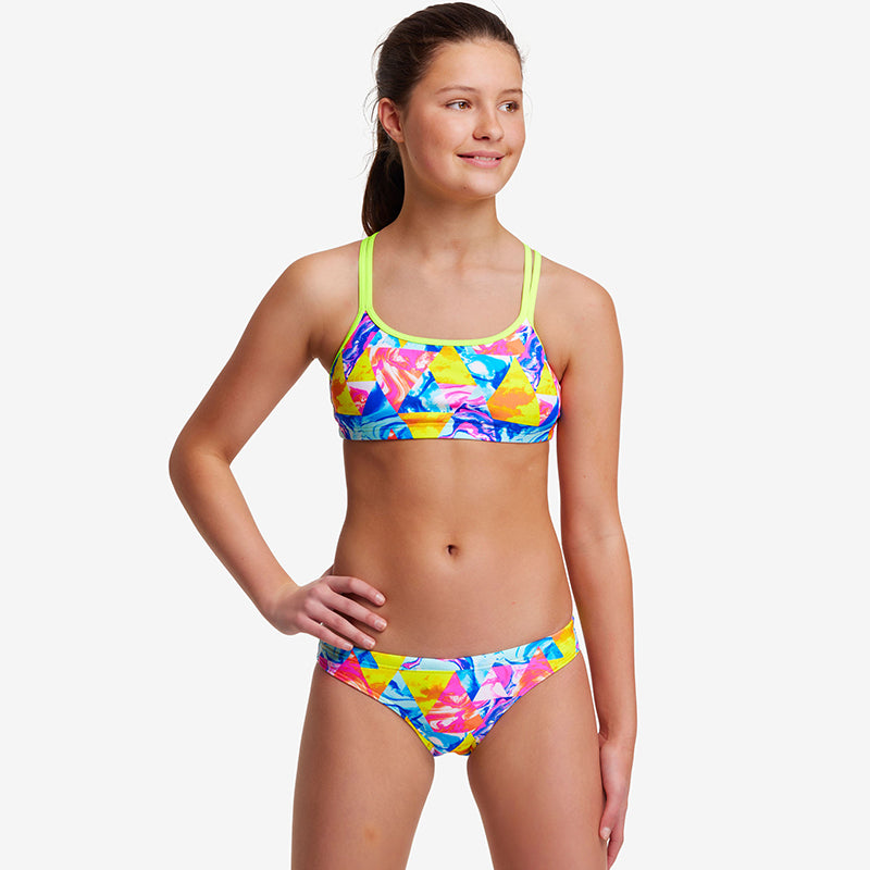 Funkita - Swirl Stopper - Girls Criss Cross Two Piece