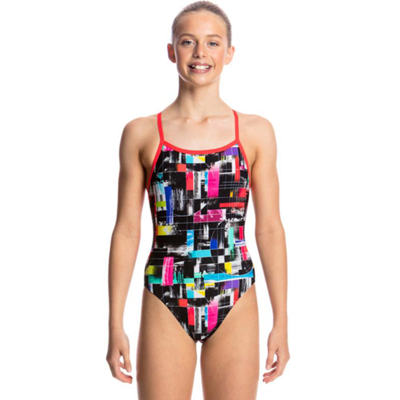 Funkita - Test Signal - Girls Single Strap One Piece