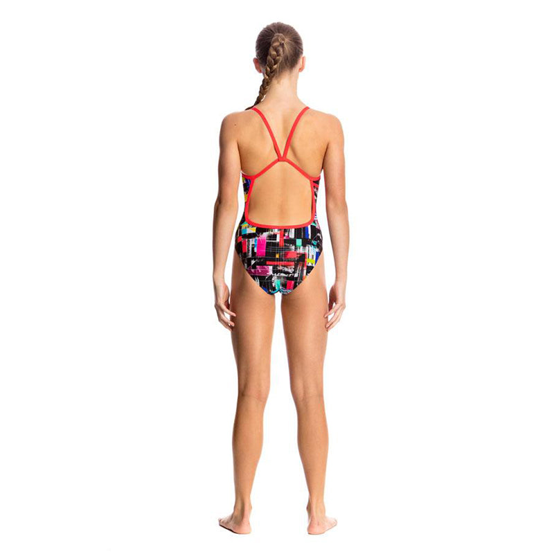 Funkita - Test Signal - Girls Single Strap One Piece