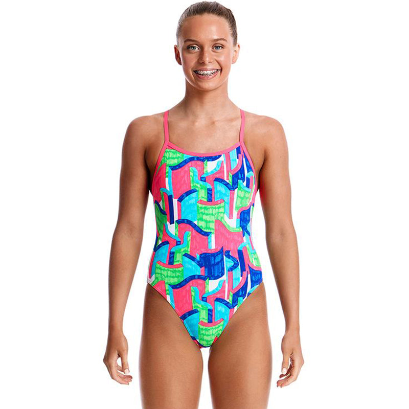 Funkita - Texta Towers - Girls Single Strap One Piece