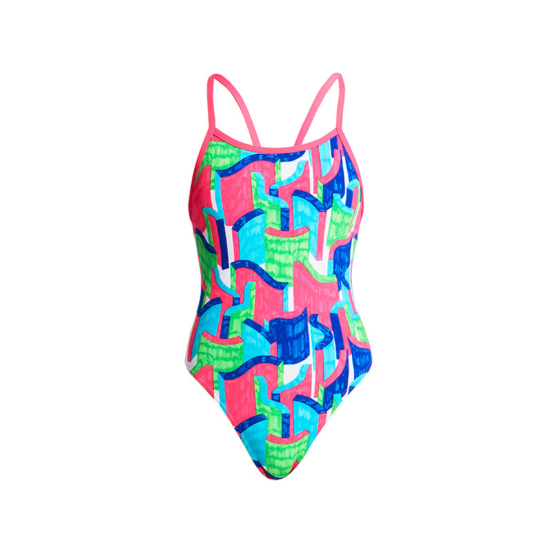 Funkita - Texta Towers - Girls Single Strap One Piece