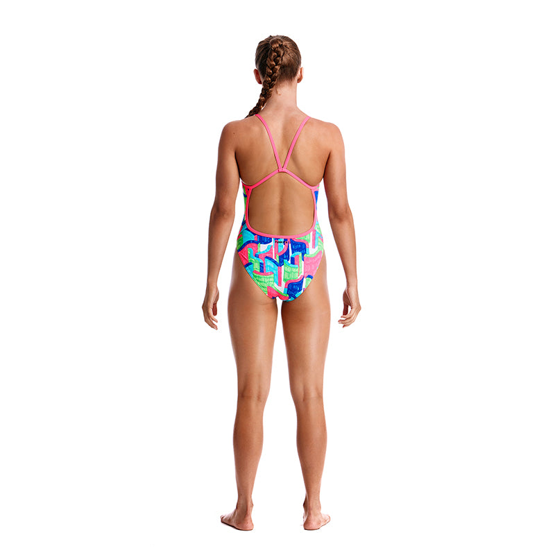 Funkita - Texta Towers - Girls Single Strap One Piece
