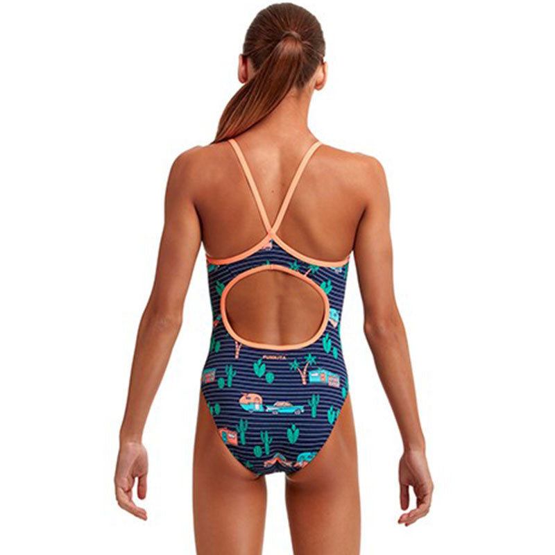 Funkita - Trailer Trash - Girls Eco Diamond Back One Piece