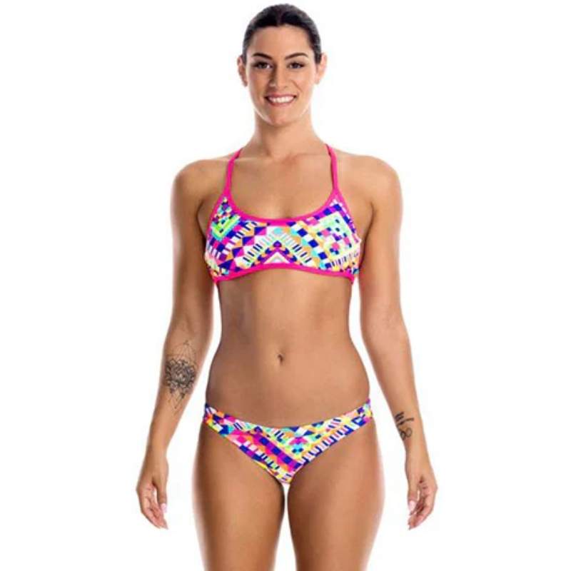 Funkita - White Diamond - Ladies Hipster Bikini Brief