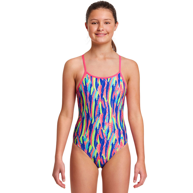 Funkita - Wing Tips - Girls Eco Diamond Back One Piece