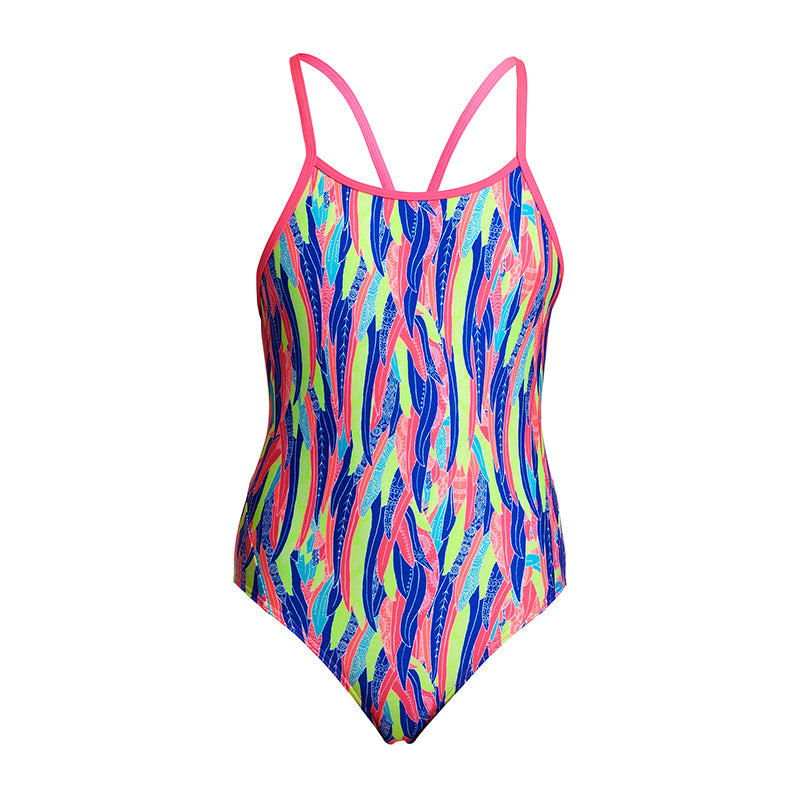Funkita - Wing Tips - Girls Eco Diamond Back One Piece