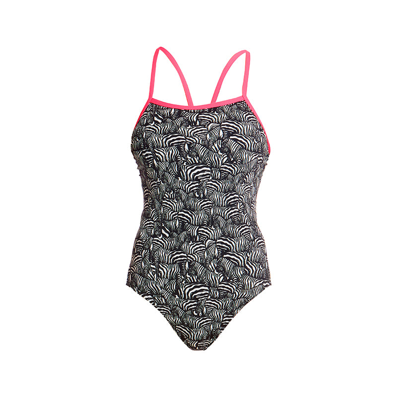 Funkita - Zebra Crossing - Ladies Eco Single Strap One Piece