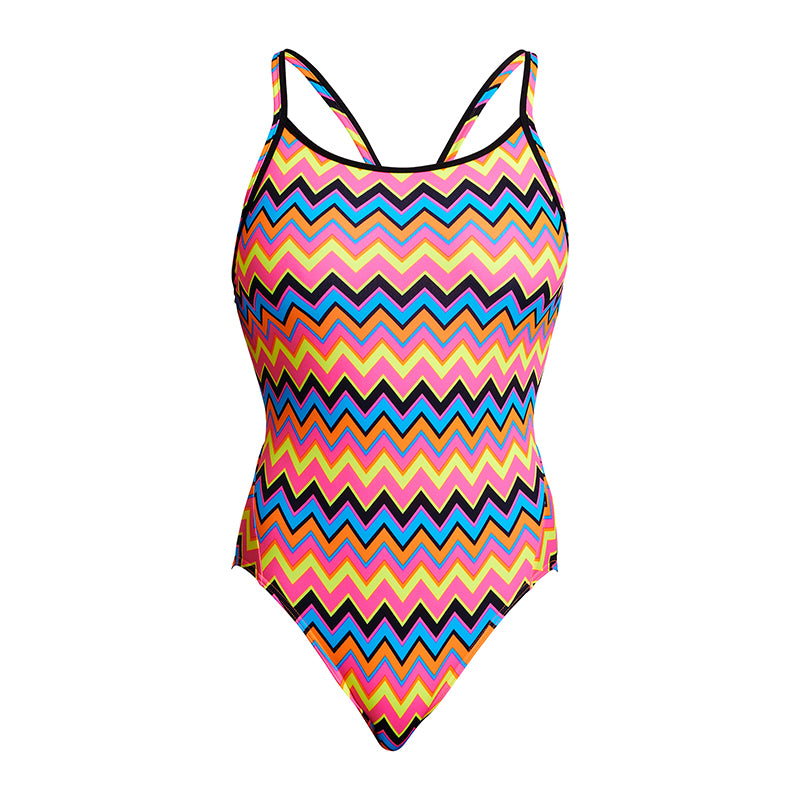 Funkita - Ziggy Pop - Ladies Diamond Back One Piece