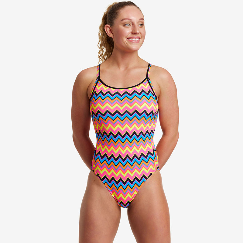 Funkita - Ziggy Pop - Ladies Diamond Back One Piece