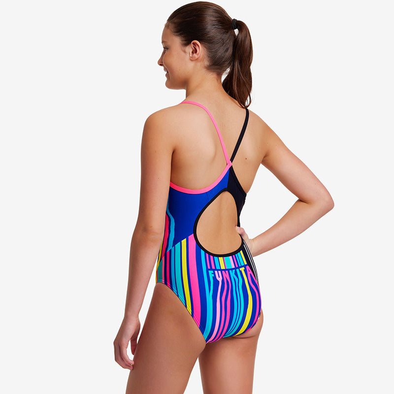 Funkita - Zorse Code - Girls Diamond Back One Piece