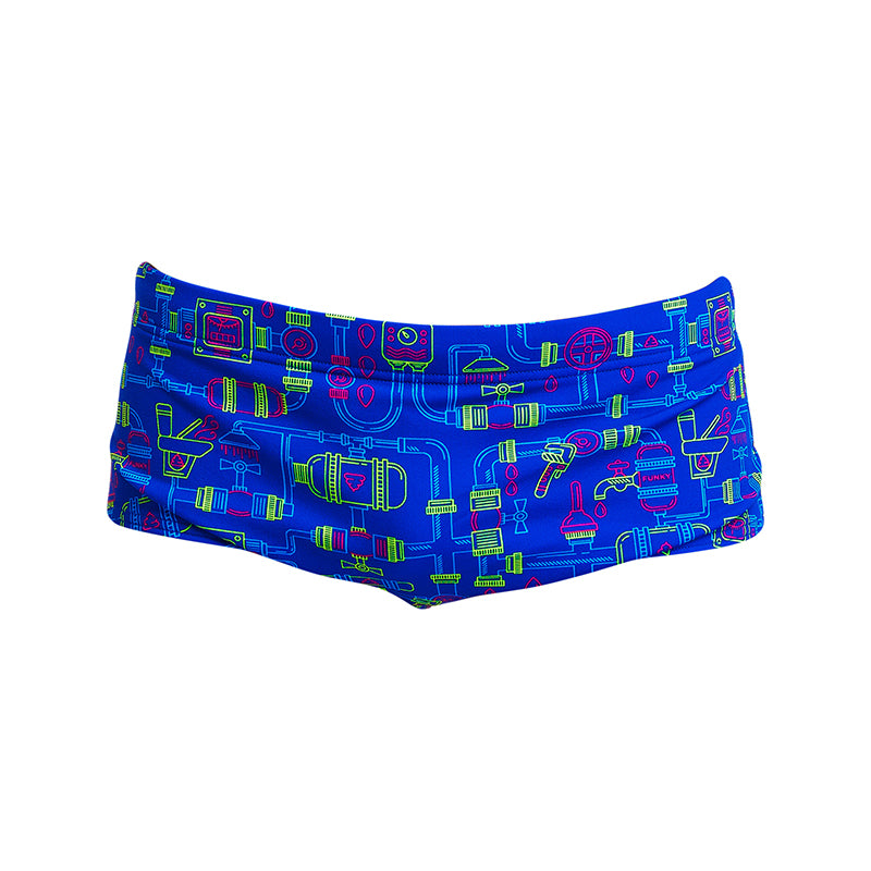 Funky Trunks - Backed Up - Boys Eco Sidewinder Trunks