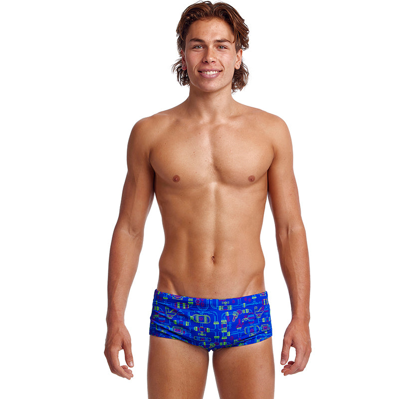 Funky Trunks - Backed Up - Mens Eco Sidewinder Trunks