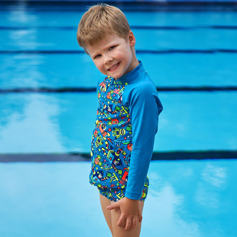 Funky Trunks - Beep Beep - Toddler Boys Zippy Rash Vest