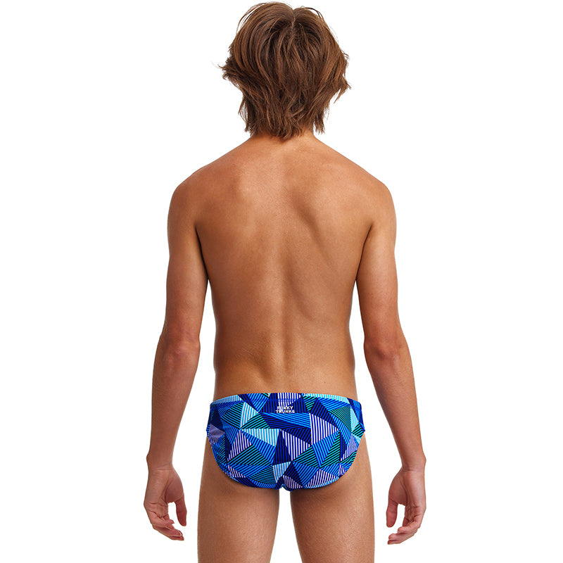 Funky Trunks - Blue Bars - Boys Classic Briefs