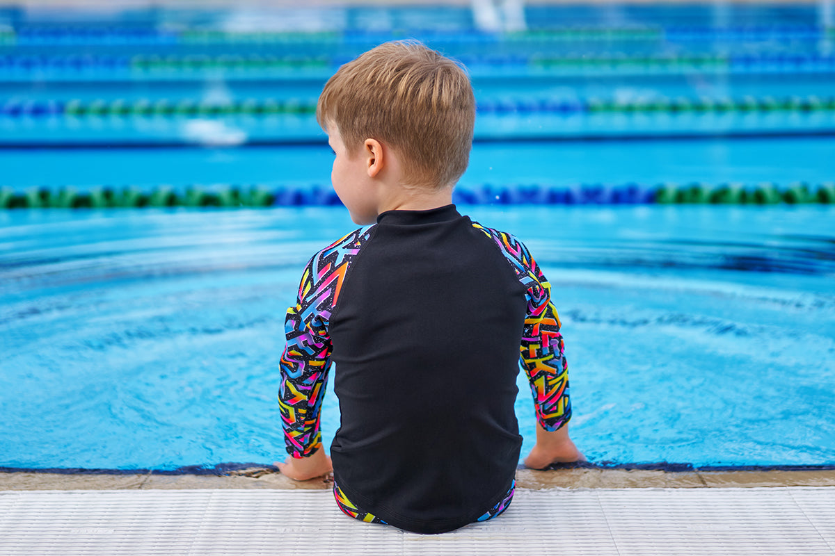 Funky Trunks - Brand Galaxy - Toddler Boys Zippy Rash Vest