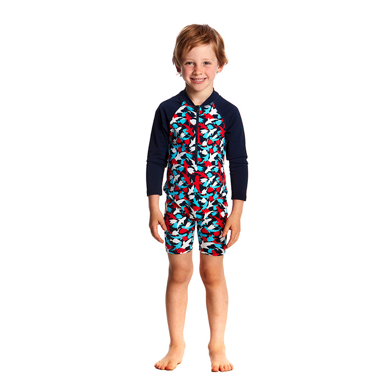Funky Trunks - Feeding Frenzy Toddlers Go Jump Suit