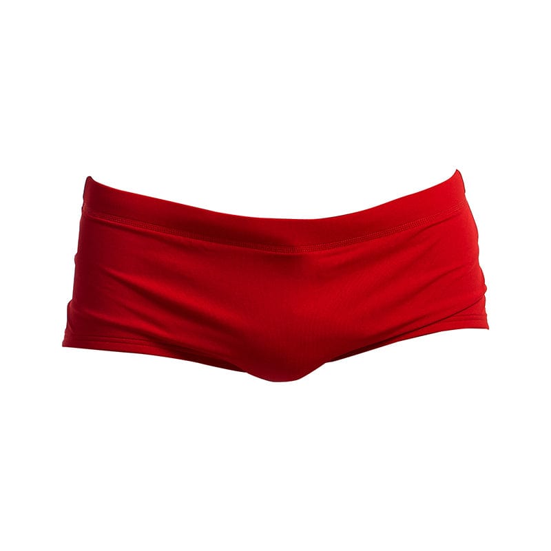 Funky Trunks - Still Red - Mens Plain Front Trunks - Aqua Swim Supplies