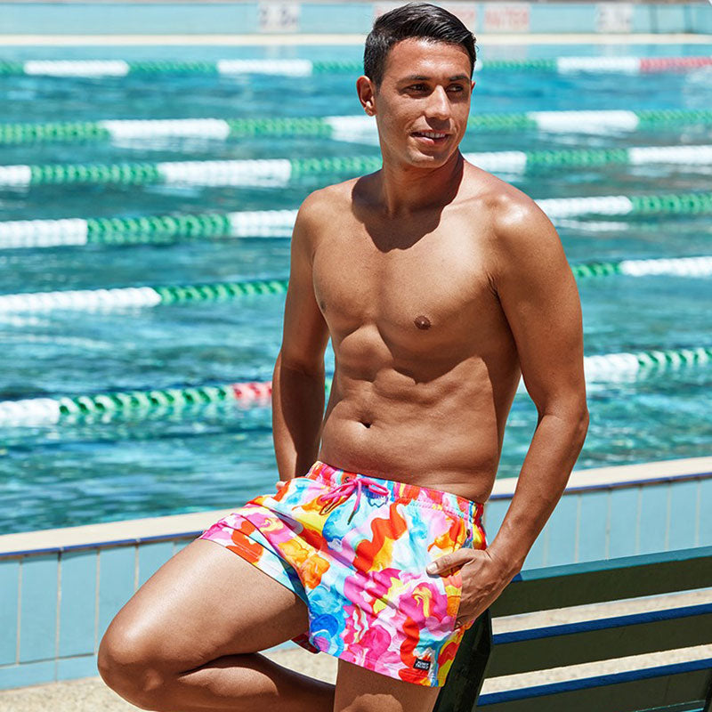 Funky Trunks - Messy Monet - Mens Shorty Shorts Short