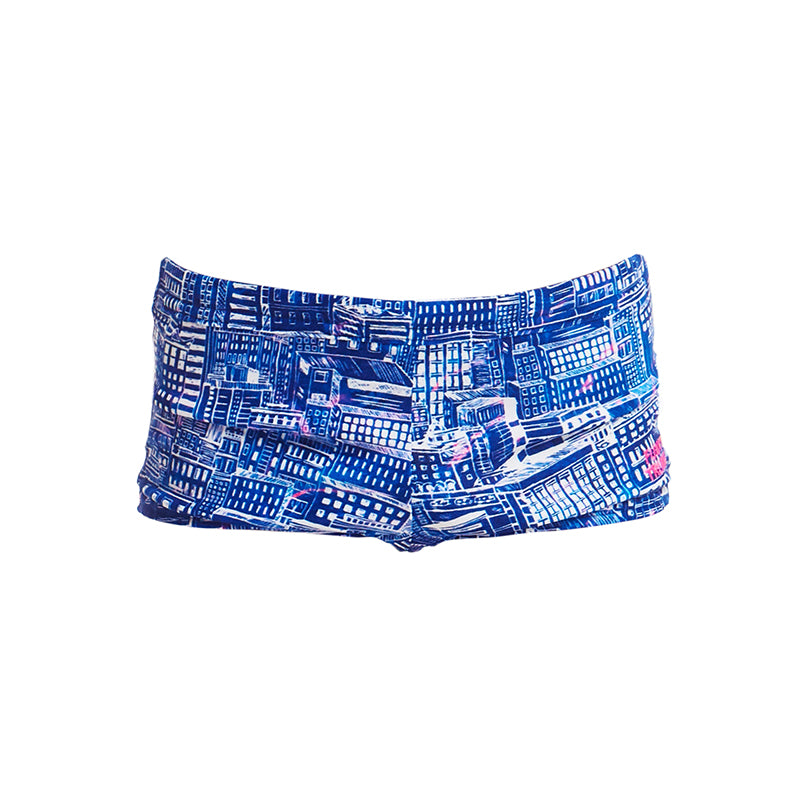 Funky Trunks - Sky City - Toddler Boy's Square Trunks