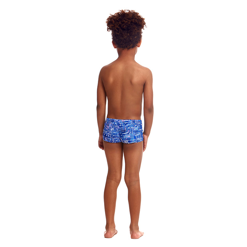 Funky Trunks - Sky City - Toddler Boy's Square Trunks