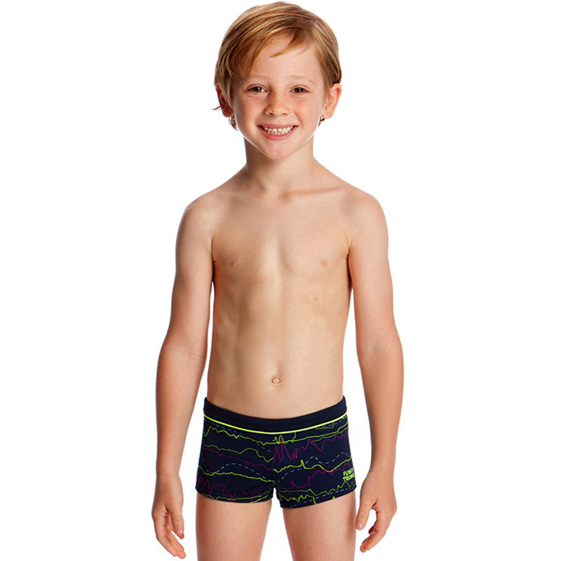 Funky Trunks - Sound System Toddler Boys Square Trunk