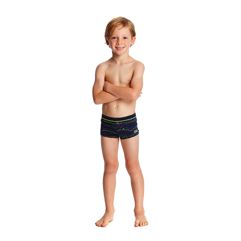 Funky Trunks - Sound System Toddler Boys Square Trunk
