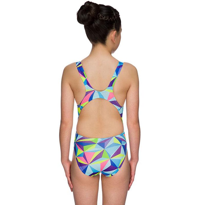 Maru - 3D Pacer Auto Back Girls Swimsuit - Multi