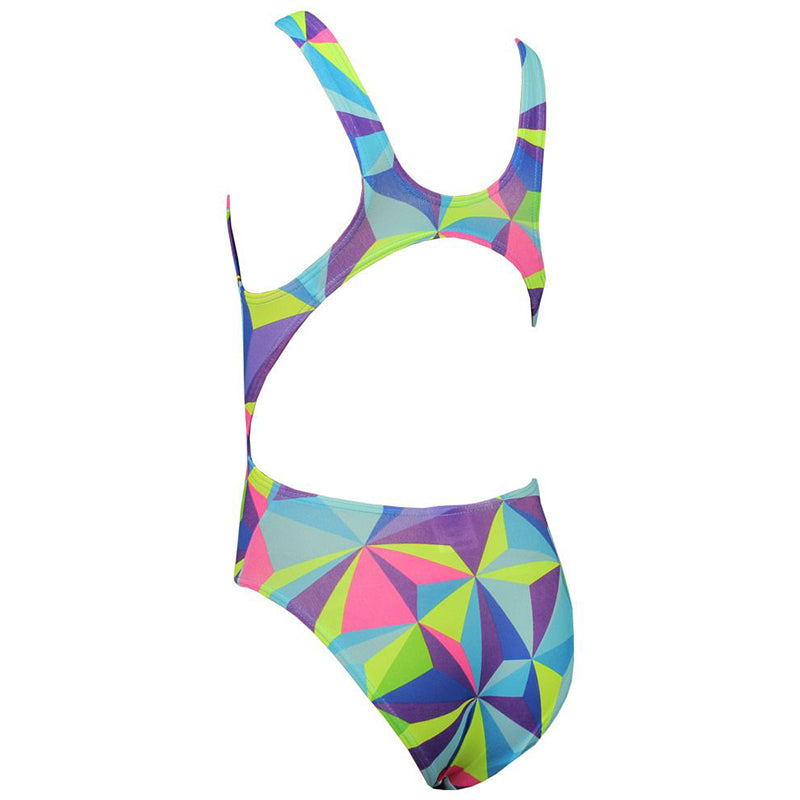 Maru - 3D Pacer Auto Back Girls Swimsuit - Multi