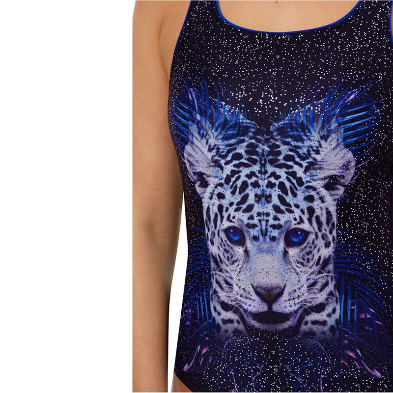 Maru - Blue Eyes Vee Back Ladies Swimsuit - Black